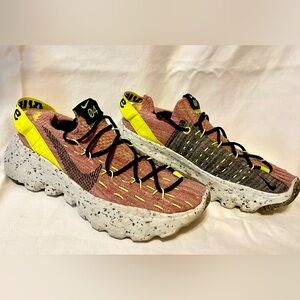 Nike Space Hippie 04 - Light Arctic Pink/Lemon Venom Athletic Shoes - Size 6.5